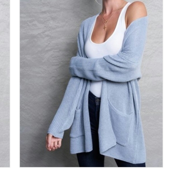 La Miel Lightweight Cardigan w/Pockets NWT Dijon - Picture 4 of 4